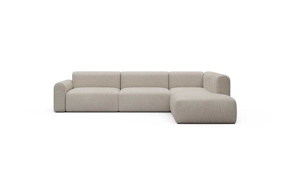 Rund Casual Modular Sofa - Configurations 2 - N2L - 312 x 224 cm - Open-end + 4 Seater - 816 Aivi Lace Beige