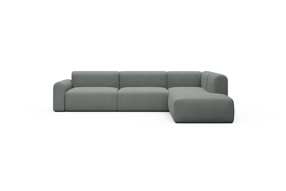 Rund Casual Modular Sofa - Configurations 2 - N2L - 312 x 224 cm - Open-end + 4 Seater - 853 Mahoga Dove Grey