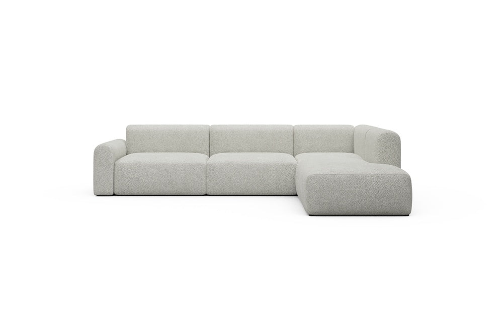 Rund Casual Modular Sofa - Configurations 2 - N2L - 312 x 224 cm - Open-end + 4 Seater - 867 Vanora Warm Sand