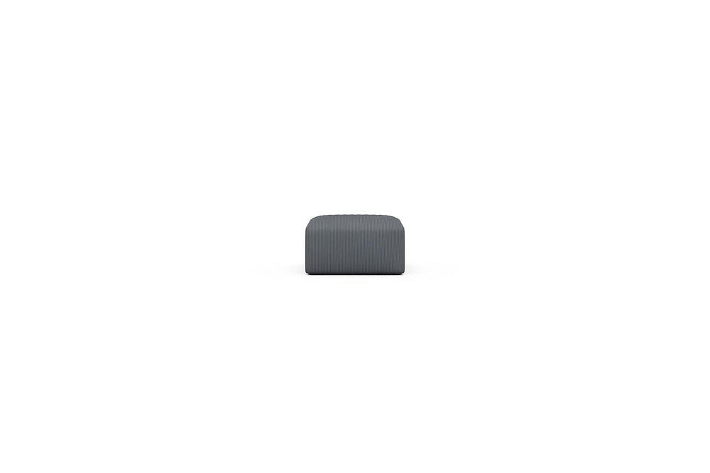 Rund Casual Modular Sofa - Configurations 2 - P1N - 73 x 73 cm - Ottoman - 592 Corduroy Silvermist