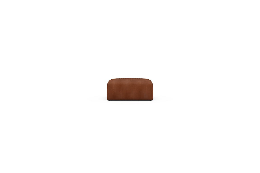 Rund Casual Modular Sofa - Configurations 2 - P2N - 96 x 73 cm - Ottoman - 595 Corduroy Burnt-Orange