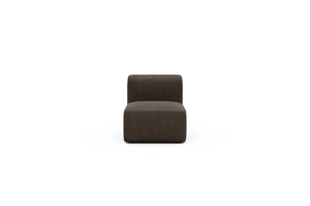 Rund Modular Sofa - Configurations 1 - 77E - 73 x 97 cm - 1 Seater - 411 Esina Cedar Brown