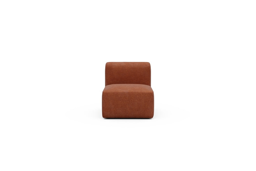 Rund Modular Sofa - Configurations 1 - 77E - 73 x 97 cm - 1 Seater - 412 Esina Rust Orange