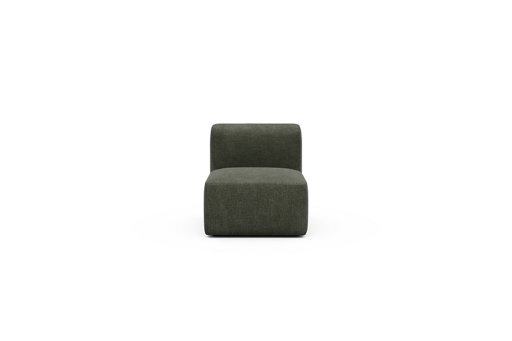Rund Modular Sofa - Configurations 1 - 77E - 73 x 97 cm - 1 Seater - 413 Esina Olive Green