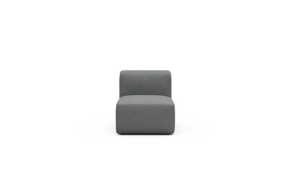 Rund Modular Sofa - Configurations 1 - 77E - 73 x 97 cm - 1 Seater - 440 Satya Steel Grey