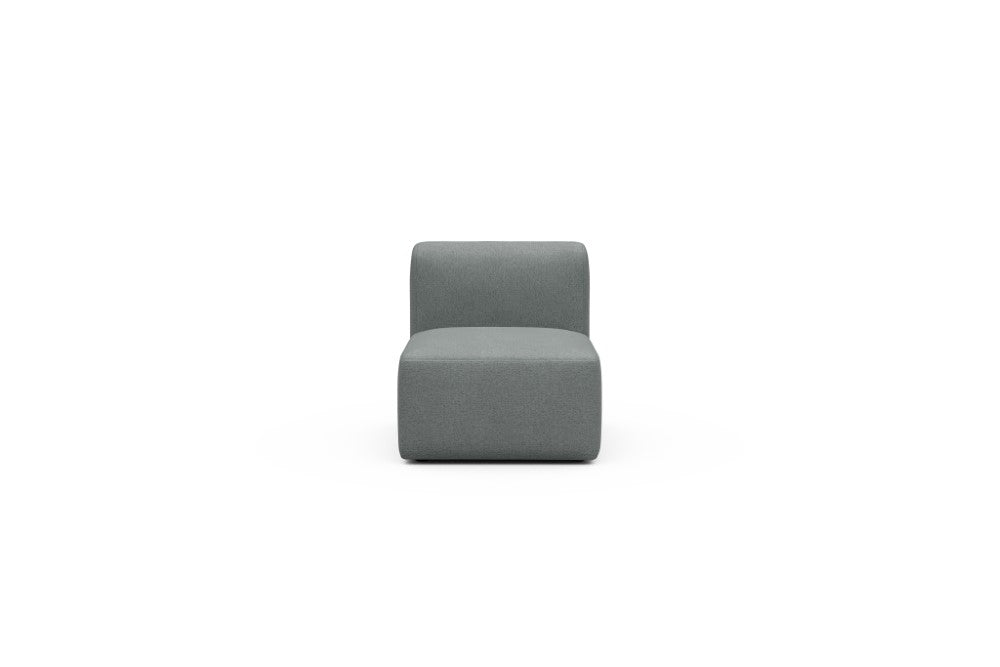 Rund Modular Sofa - Configurations 1 - 77E - 73 x 97 cm - 1 Seater - 485 Denari Soft Grey