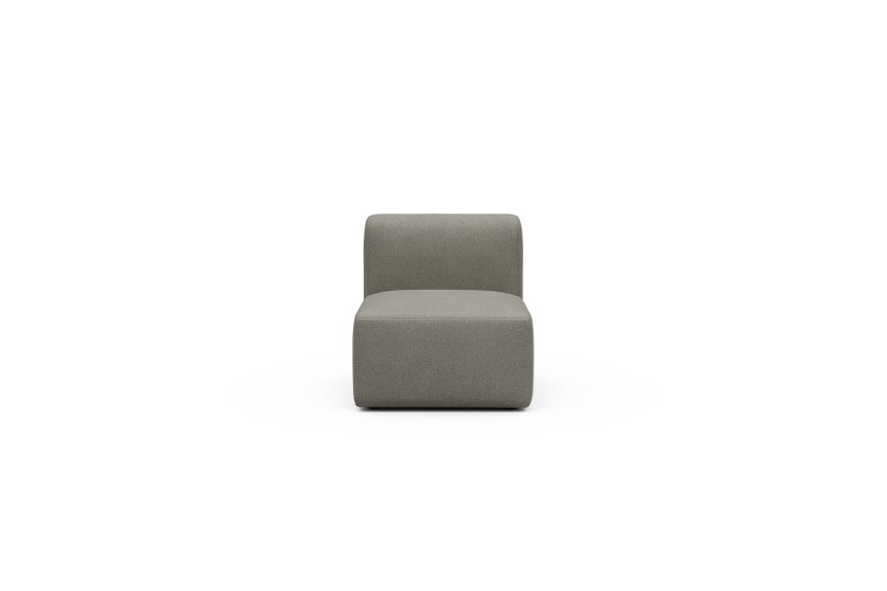 Rund Modular Sofa - Configurations 1 - 77E - 73 x 97 cm - 1 Seater - 486 Denari Warm Grey