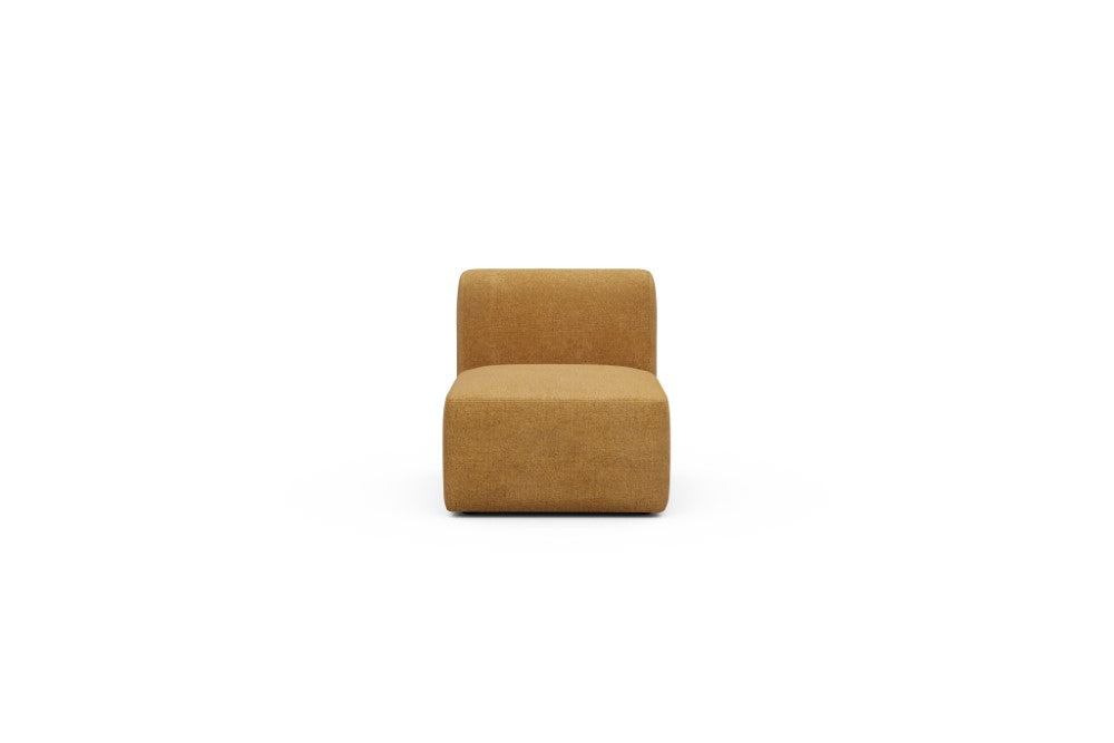 Rund Modular Sofa - Configurations 1 - 77E - 73 x 97 cm - 1 Seater - 497 Casone Warm Yellow