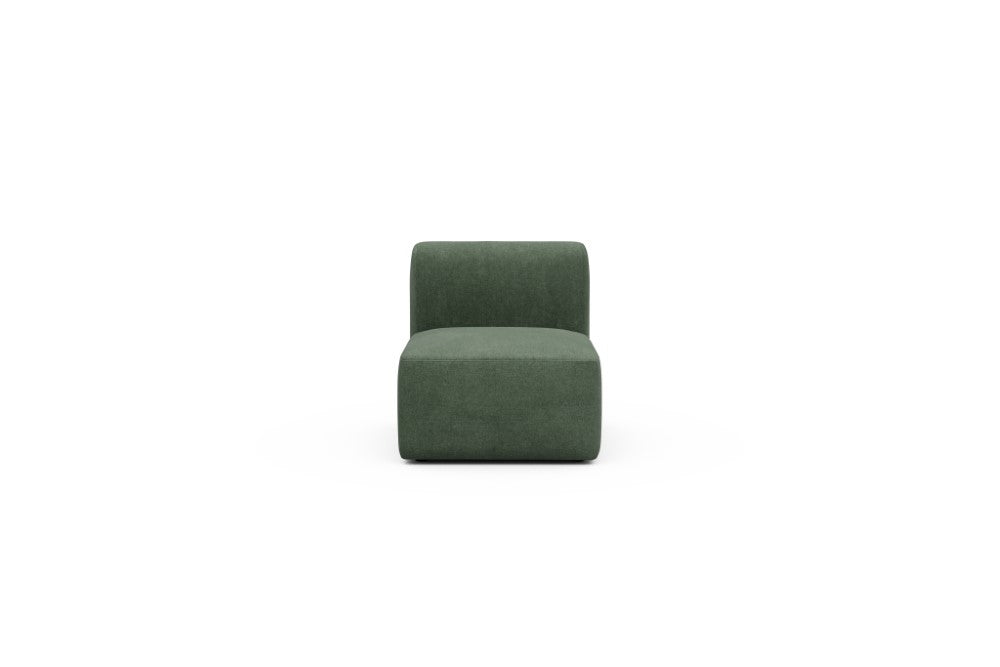 Rund Modular Sofa - Configurations 1 - 77E - 73 x 97 cm - 1 Seater - 498 Casone Forest Green