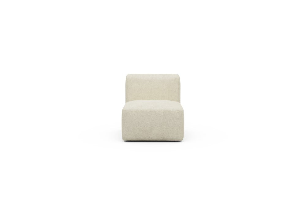 Rund Modular Sofa - Configurations 1 - 77E - 73 x 97 cm - 1 Seater - 531 Bouclé Off White