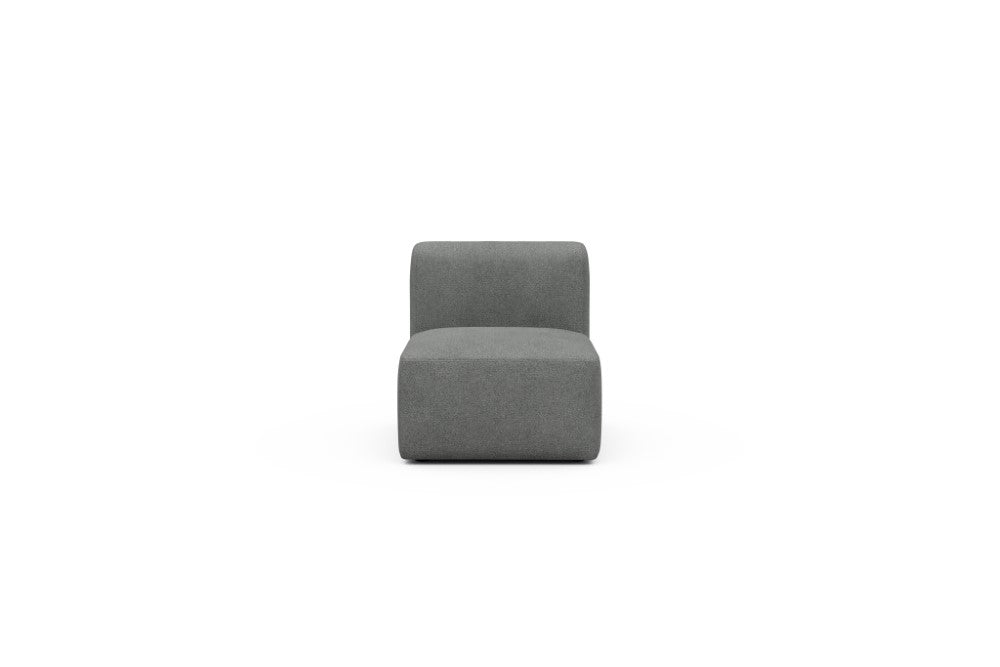 Rund Modular Sofa - Configurations 1 - 77E - 73 x 97 cm - 1 Seater - 533 Bouclé Ash Grey