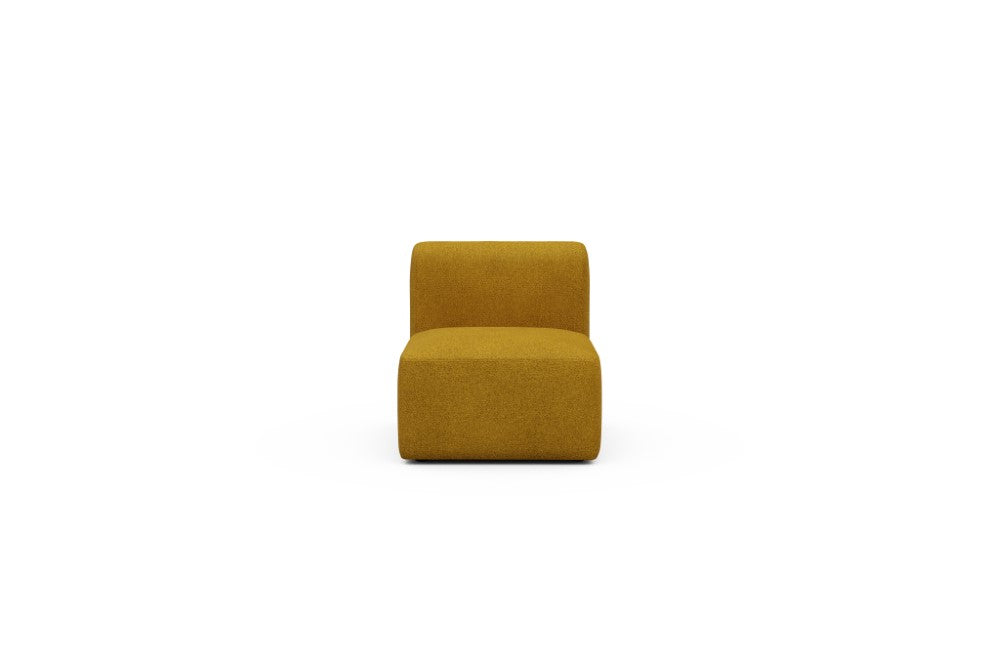 Rund Modular Sofa - Configurations 1 - 77E - 73 x 97 cm - 1 Seater - 536 Bouclé Ochre