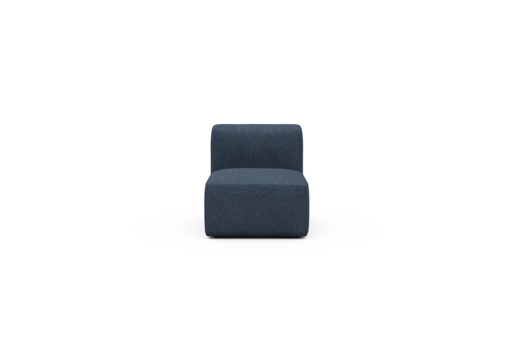 Rund Modular Sofa - Configurations 1 - 77E - 73 x 97 cm - 1 Seater - 537 Bouclé Blue