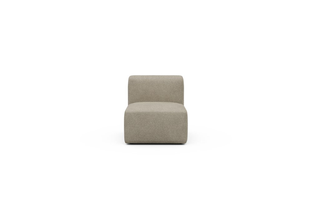 Rund Modular Sofa - Configurations 1 - 77E - 73 x 97 cm - 1 Seater - 539 Bouclé Beige