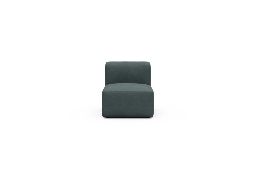 Rund Modular Sofa - Configurations 1 - 77E - 73 x 97 cm - 1 Seater - 573 Vivus Dusty Blue