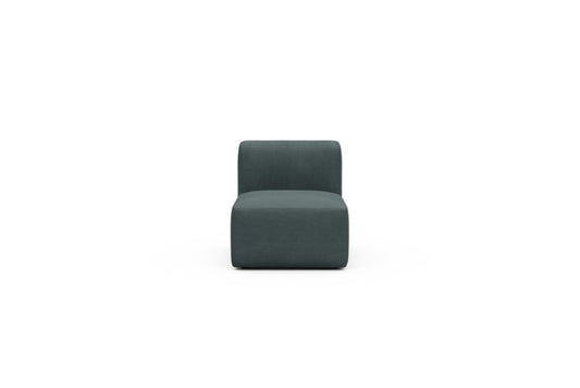 Rund Modular Sofa - Configurations 1 - 77E - 73 x 97 cm - 1 Seater - 573 Vivus Dusty Blue