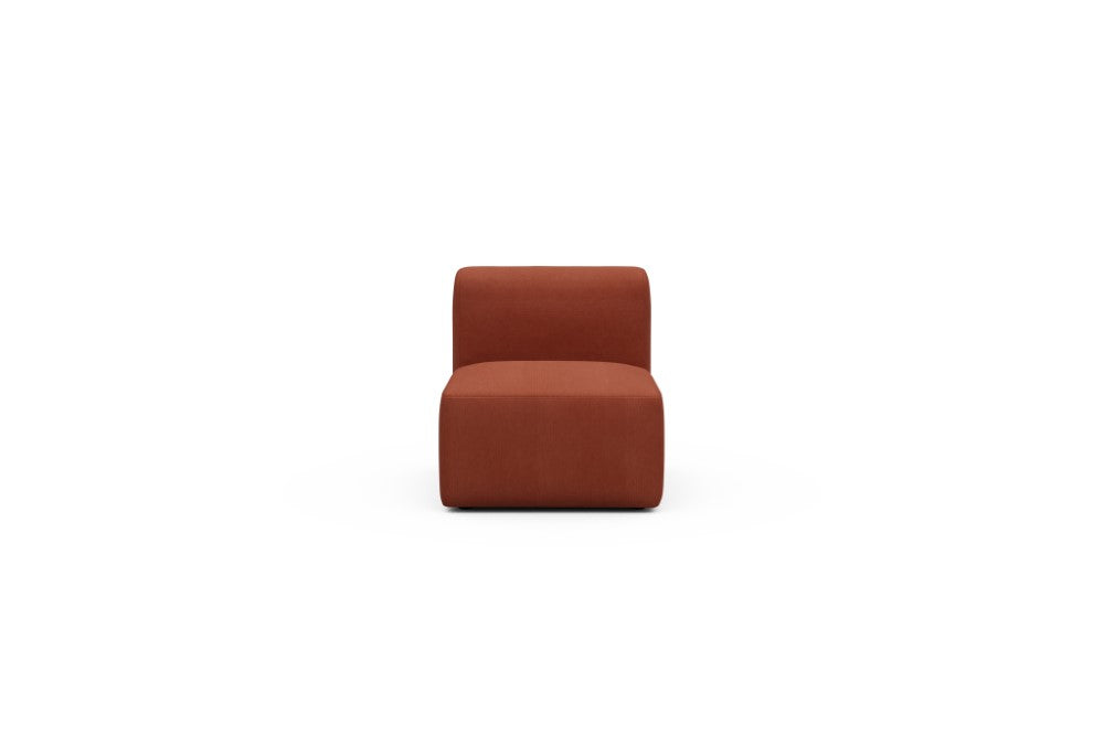 Rund Modular Sofa - Configurations 1 - 77E - 73 x 97 cm - 1 Seater - 581 Argus Rust