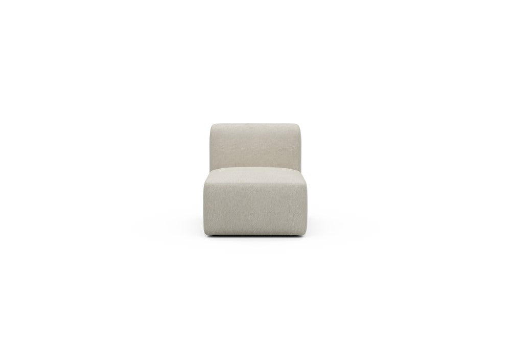 Rund Modular Sofa - Configurations 1 - 77E - 73 x 97 cm - 1 Seater - 584 Argus Natural
