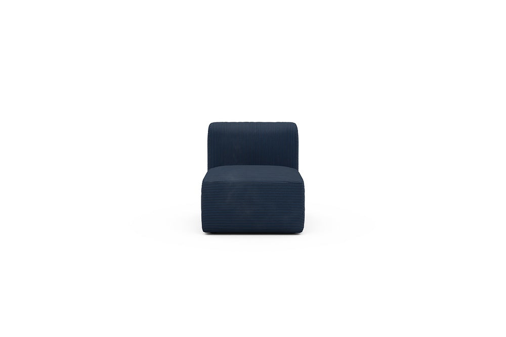 Rund Modular Sofa - Configurations 1 - 77E - 73 x 97 cm - 1 Seater - 591 Corduroy Midnight-Blue