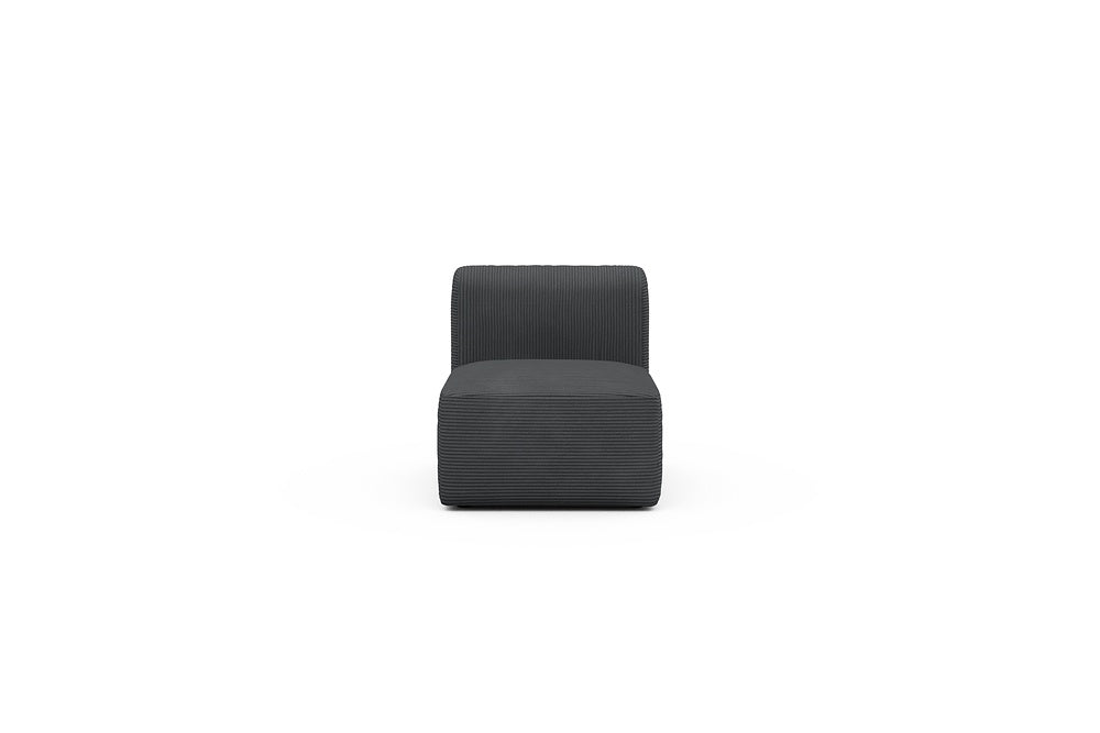 Rund Modular Sofa - Configurations 1 - 77E - 73 x 97 cm - 1 Seater - 593 Corduroy Graphite