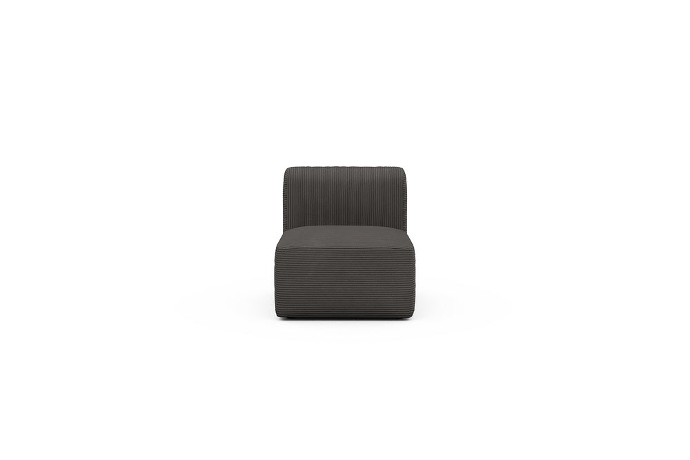 Rund Modular Sofa - Configurations 1 - 77E - 73 x 97 cm - 1 Seater - 597 Corduroy Charcoal
