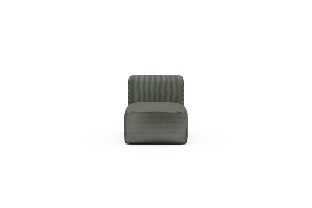 Rund Modular Sofa - Configurations 1 - 77E - 73 x 97 cm - 1 Seater - 598 Corduroy Sage