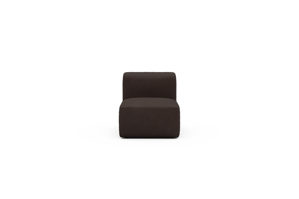 Rund Modular Sofa - Configurations 1 - 77E - 73 x 97 cm - 1 Seater - 600 Corduroy Cocoa