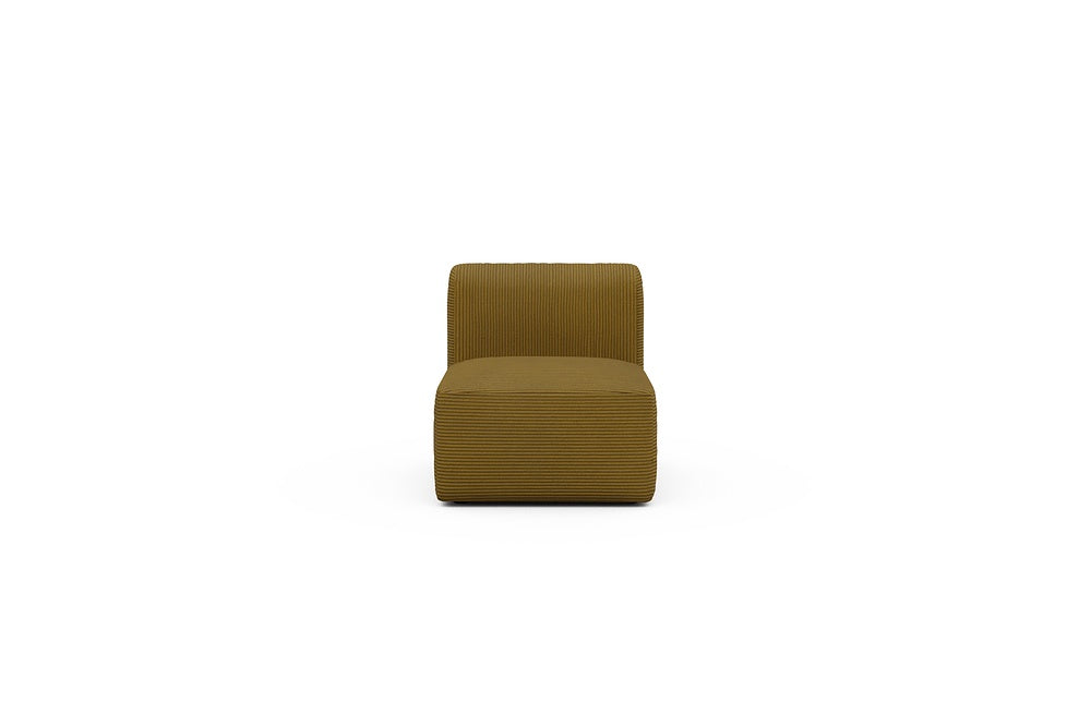 Rund Modular Sofa - Configurations 1 - 77E - 73 x 97 cm - 1 Seater - 601 Corduroy Ochre