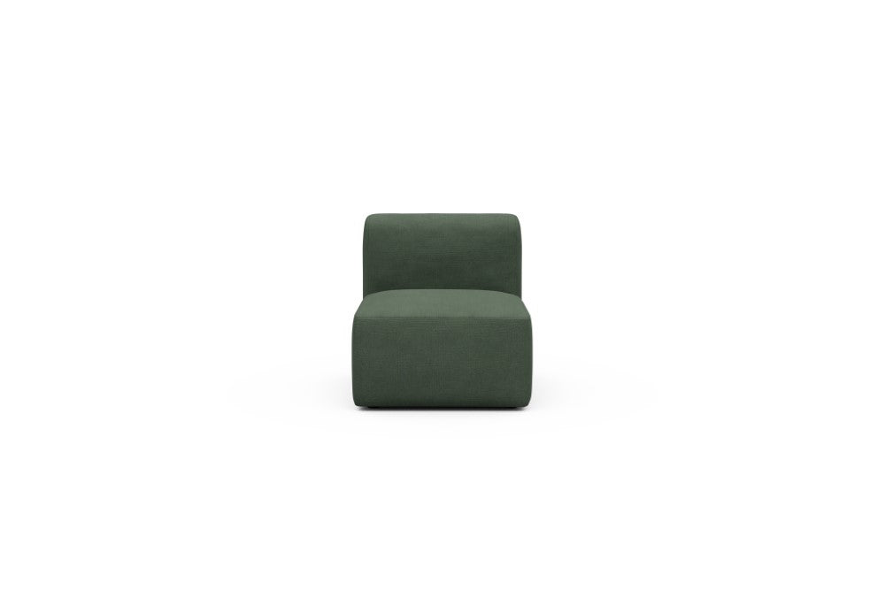 Rund Modular Sofa - Configurations 1 - 77E - 73 x 97 cm - 1 Seater - 769 Cura Saga Green