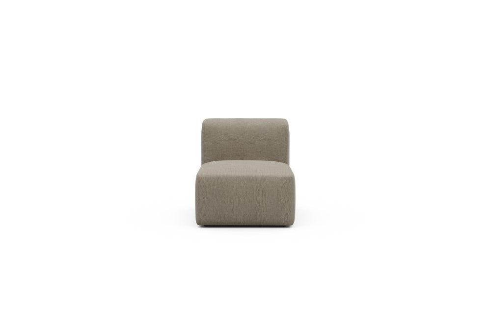 Rund Modular Sofa - Configurations 1 - 77E - 73 x 97 cm - 1 Seater - 810 Smooth Smooth Beige