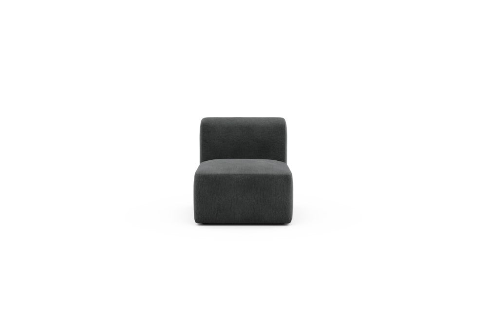 Rund Modular Sofa - Configurations 1 - 77E - 73 x 97 cm - 1 Seater - 811 Smooth Deep Warm Grey