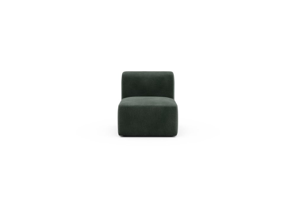 Rund Modular Sofa - Configurations 1 - 77E - 73 x 97 cm - 1 Seater - 814 Smooth Laural Green