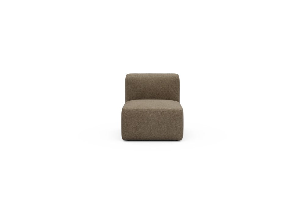 Rund Modular Sofa - Configurations 1 - 77E - 73 x 97 cm - 1 Seater - 817 Aivi Khaki Brown
