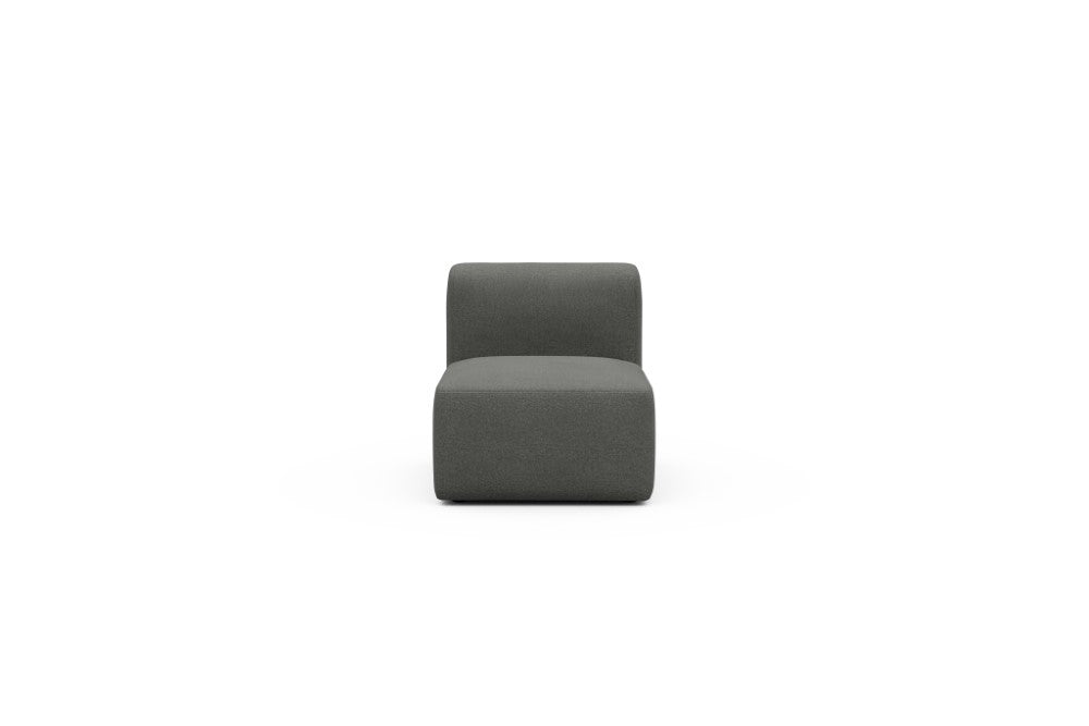 Rund Modular Sofa - Configurations 1 - 77E - 73 x 97 cm - 1 Seater - 852 Mahoga Seal Grey
