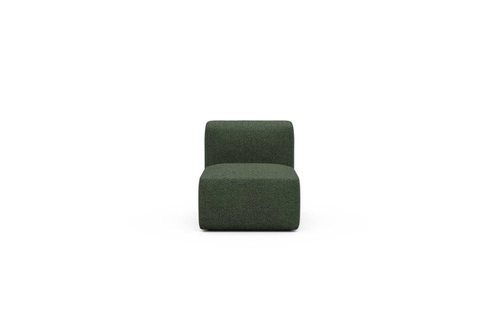 Rund Modular Sofa - Configurations 1 - 77E - 73 x 97 cm - 1 Seater - 869 Vanora Deep Green