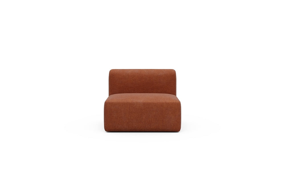 Rund Modular Sofa - Configurations 1 - 97E - 96 x 97 cm - 1,5 Seater - 412 Esina Rust Orange