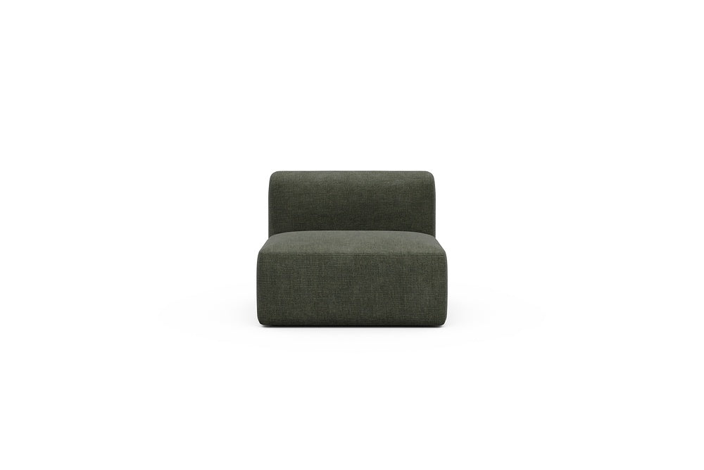 Rund Modular Sofa - Configurations 1 - 97E - 96 x 97 cm - 1,5 Seater - 413 Esina Olive Green