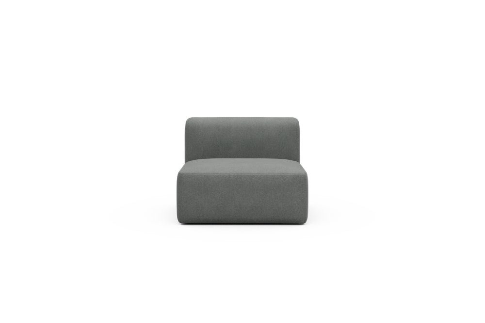 Rund Modular Sofa - Configurations 1 - 97E - 96 x 97 cm - 1,5 Seater - 440 Satya Steel Grey