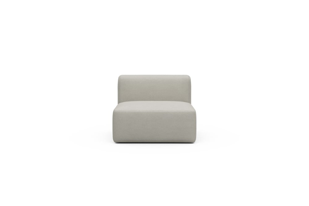 Rund Modular Sofa - Configurations 1 - 97E - 96 x 97 cm - 1,5 Seater - 487 Denari Clean Beige