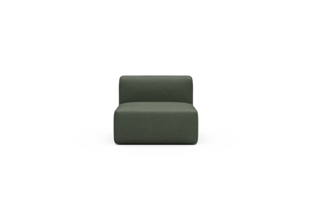 Rund Modular Sofa - Configurations 1 - 97E - 96 x 97 cm - 1,5 Seater - 488 Denari Forest Green