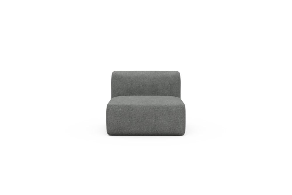 Rund Modular Sofa - Configurations 1 - 97E - 96 x 97 cm - 1,5 Seater - 533 Bouclé Ash Grey
