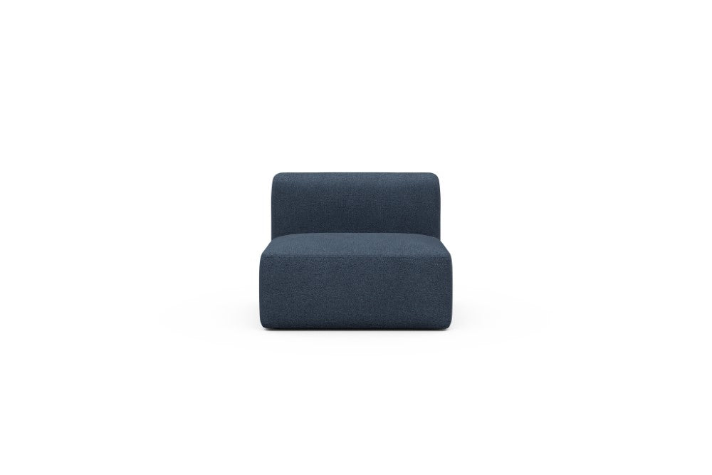 Rund Modular Sofa - Configurations 1 - 97E - 96 x 97 cm - 1,5 Seater - 537 Bouclé Blue