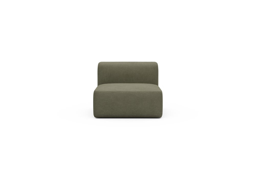 Rund Modular Sofa - Configurations 1 - 97E - 96 x 97 cm - 1,5 Seater - 575 Vivus Dusty Olive