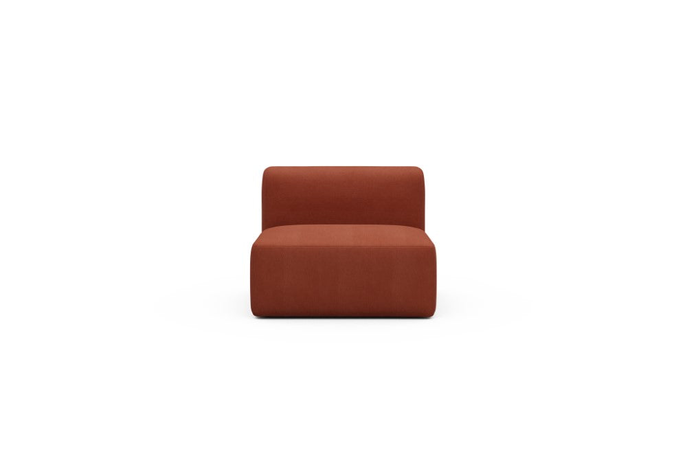 Rund Modular Sofa - Configurations 1 - 97E - 96 x 97 cm - 1,5 Seater - 581 Argus Rust