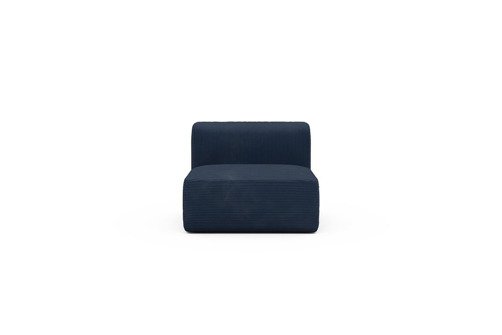 Rund Modular Sofa - Configurations 1 - 97E - 96 x 97 cm - 1,5 Seater - 591 Corduroy Midnight-Blue