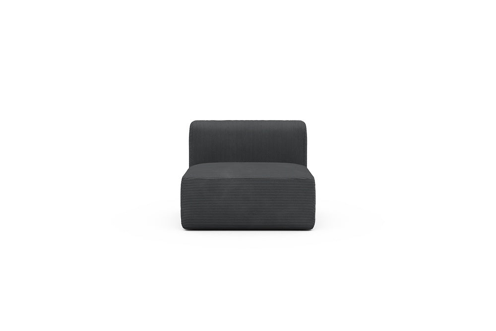 Rund Modular Sofa - Configurations 1 - 97E - 96 x 97 cm - 1,5 Seater - 593 Corduroy Graphite
