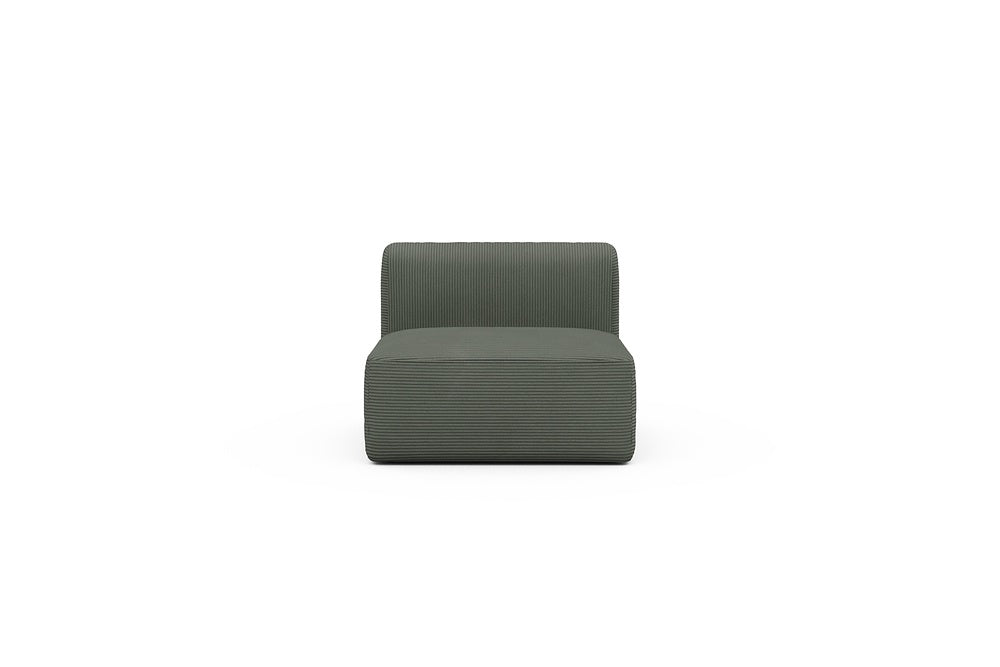 Rund Modular Sofa - Configurations 1 - 97E - 96 x 97 cm - 1,5 Seater - 598 Corduroy Sage