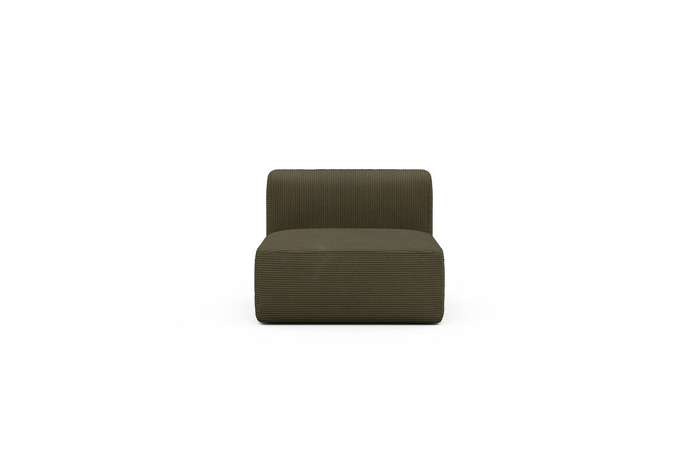 Rund Modular Sofa - Configurations 1 - 97E - 96 x 97 cm - 1,5 Seater - 599 Corduroy Olive