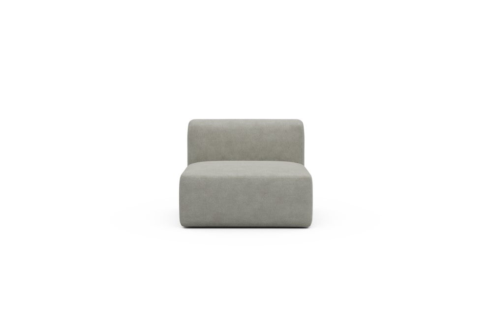 Rund Modular Sofa - Configurations 1 - 97E - 96 x 97 cm - 1,5 Seater - 773 Carreno Moon Stone White