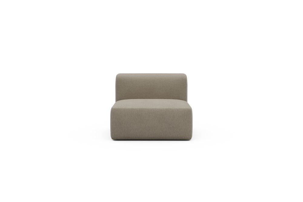 Rund Modular Sofa - Configurations 1 - 97E - 96 x 97 cm - 1,5 Seater - 810 Smooth Smooth Beige